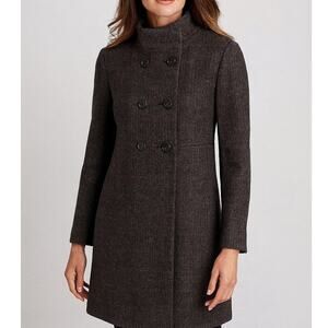 Brooks Brothers Robert Nobel Scottish Wool Tweed Car Trench Coat